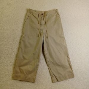 Jones New‎ York Capri Pants Women's 4 Cotton Beige